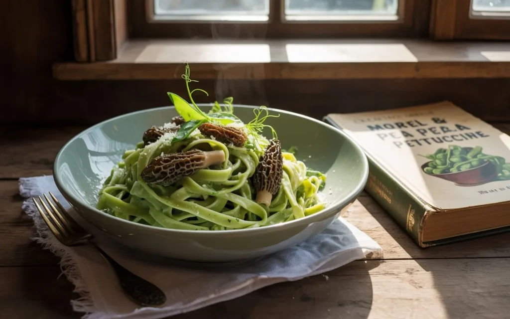 Morel & Pea Fettuccine