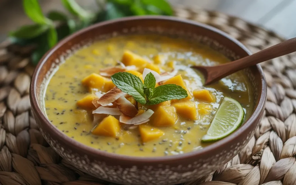 Mango-Coconut Chia Soup