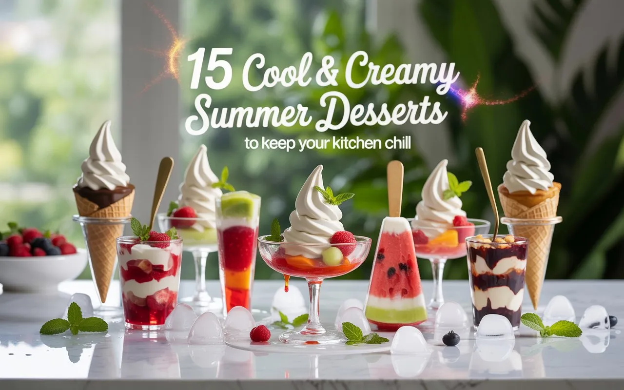 15 Cool & Creamy Summer Desserts to Keep Your Kitchen Chill