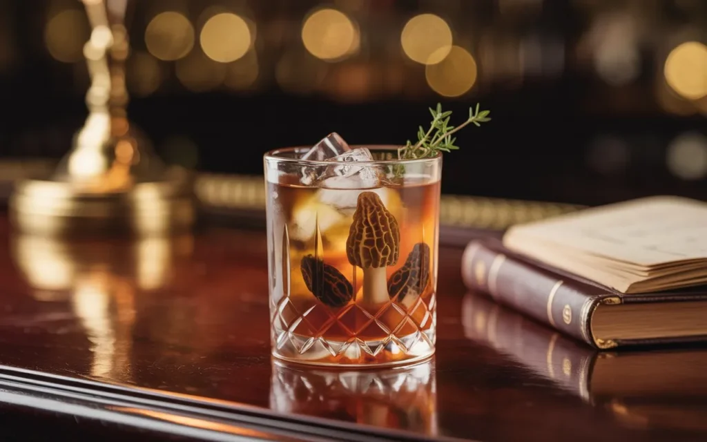Morel-Infused Bourbon Cocktail