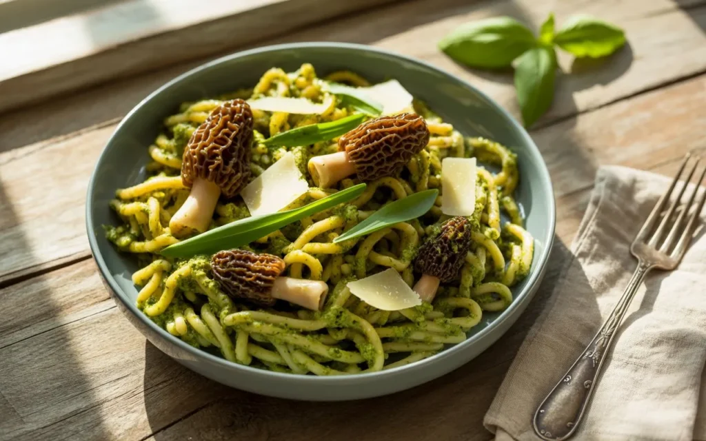 Morel & Ramp Pesto Pasta