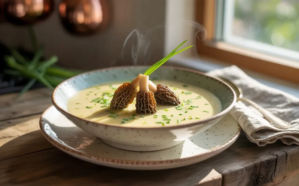 Morel & Leek Cream Soup