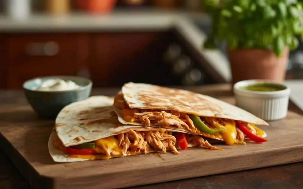 Quick BBQ Chicken Quesadillas