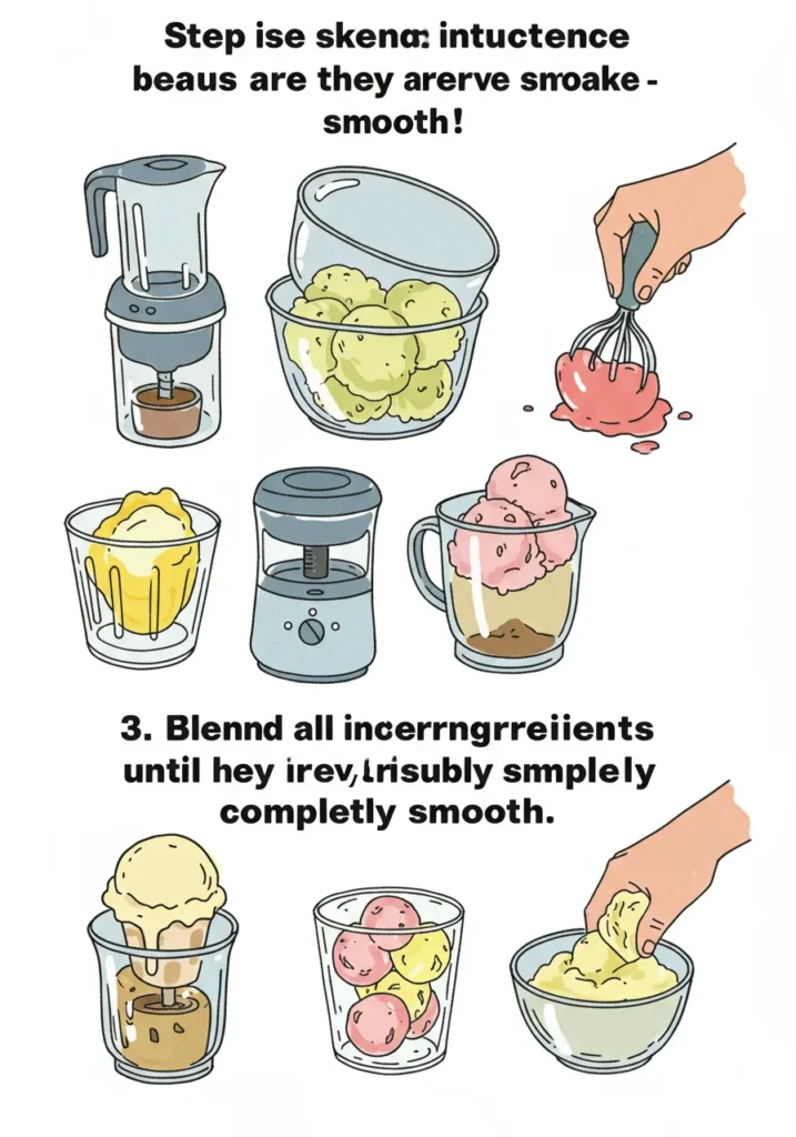 Blend all ingredients until smooth.
Pour into ice cream maker; churn as directed.
Freeze until firm. Serve!
