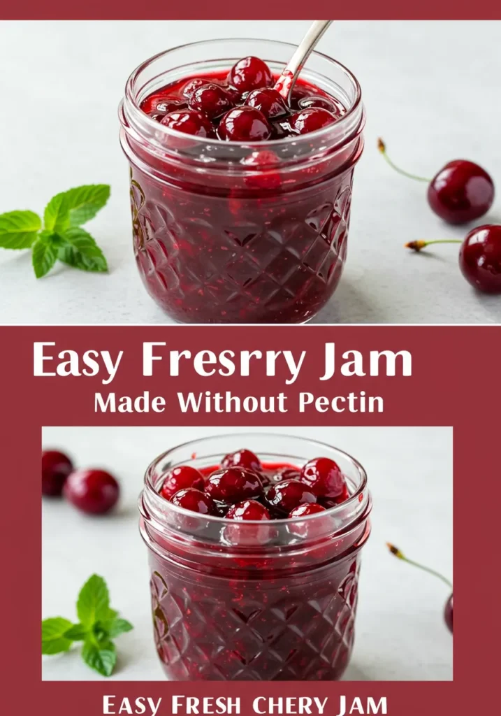 Easy Fresh Cherry Jam (No Pectin)