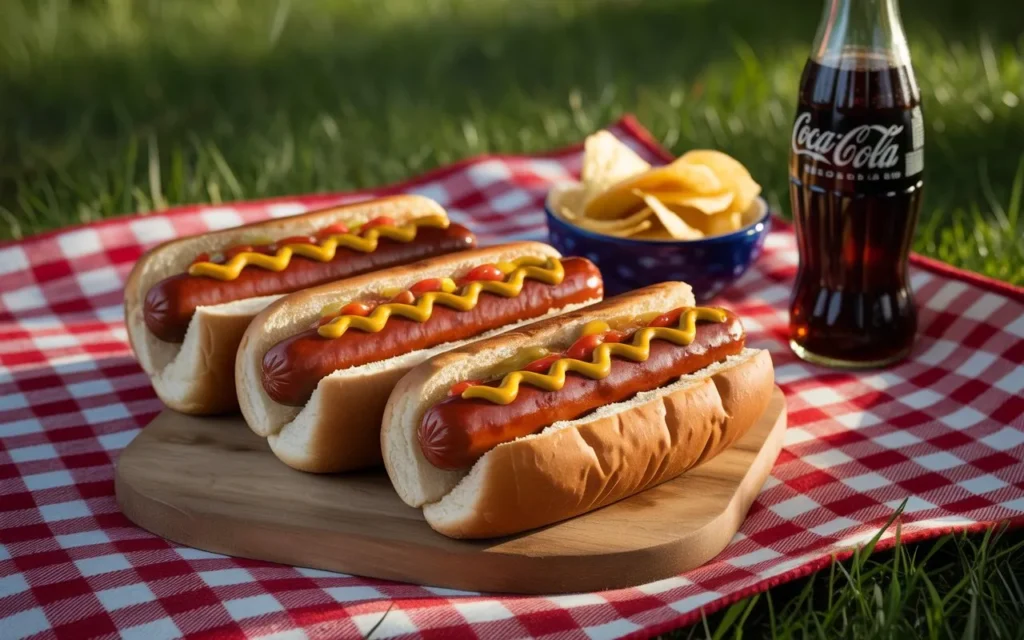 Grilled Hot Dogs