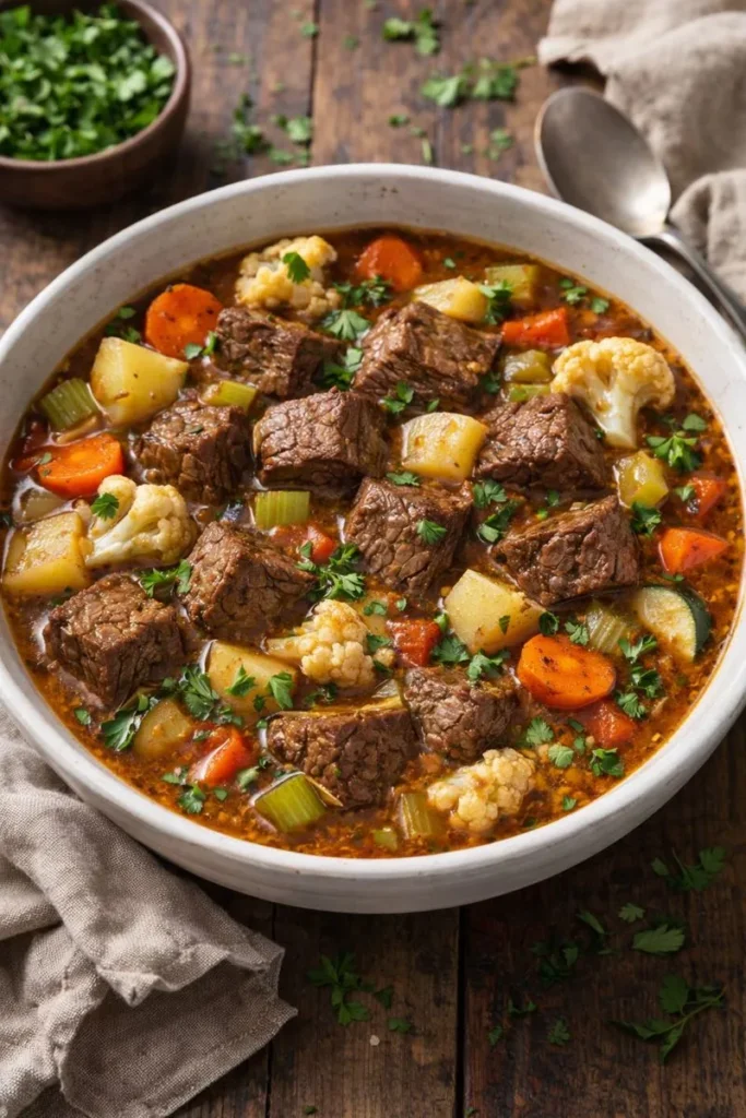 Gluten-free beef vegetable stew