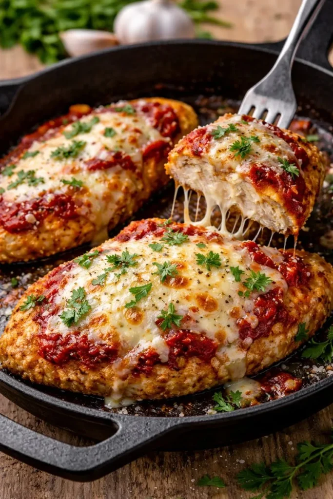 Low carb baked chicken parmesan