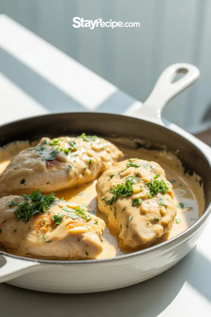 Creamy Garlic Chicken in 30 Minutes – Rich, Cozy & Restaurant-Style