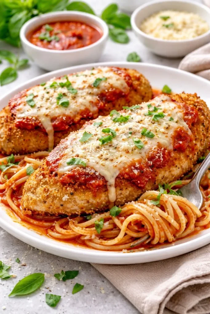 Gluten-free baked chicken parmesan