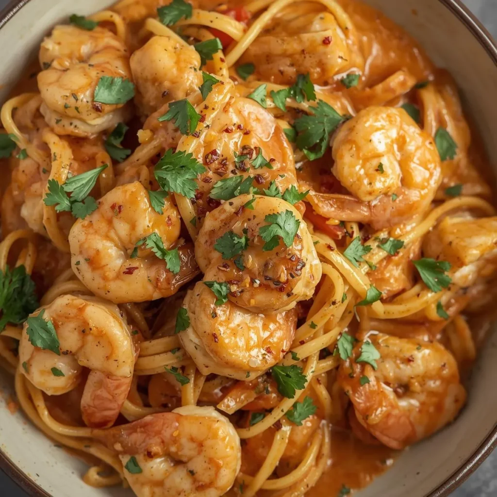 Creamy Cajun Shrimp Pasta Chicken Swap