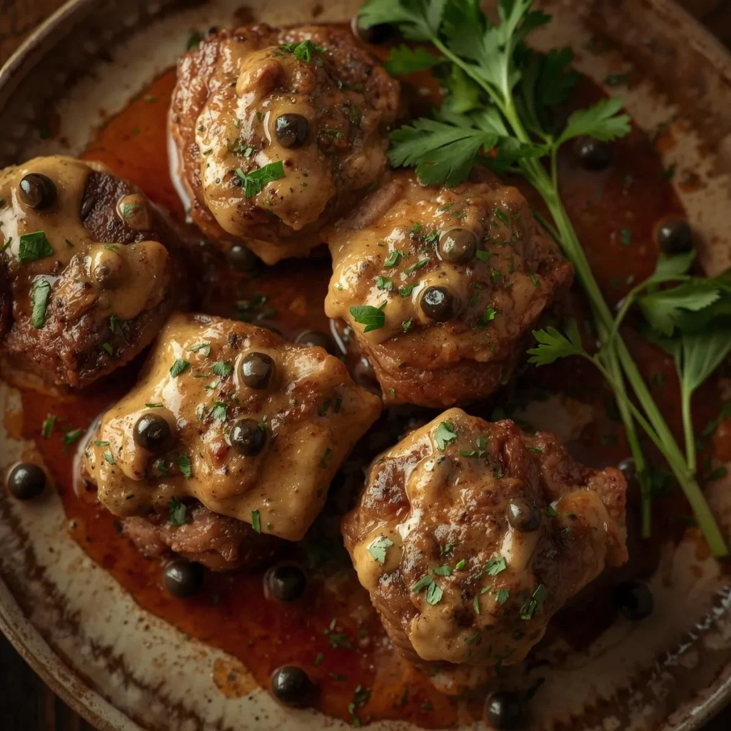 Creamy Peppercorn Steak Bites