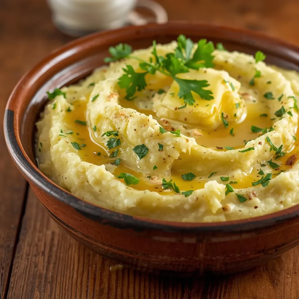 Garlic Parmesan Mashed Potatoes Side Picture