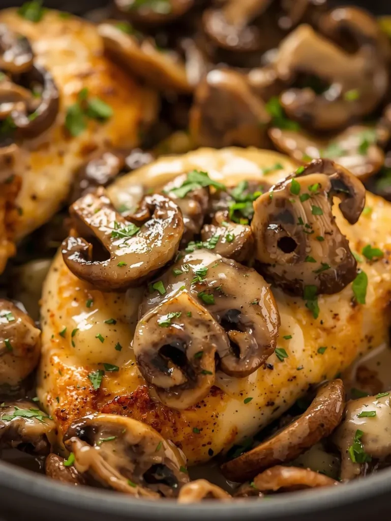 Garlic Parmesan Mushroom Chicken