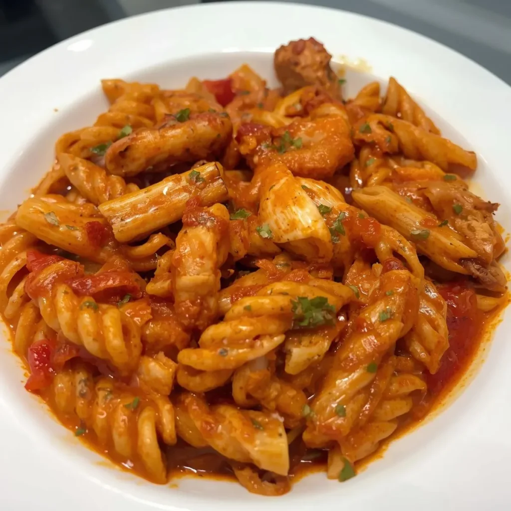 Healthy Greek Yogurt Cajun Chicken Pasta High Protein