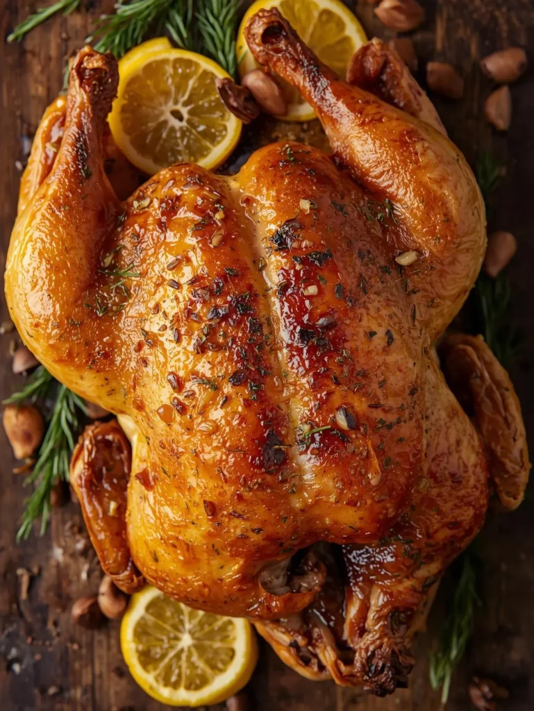 Healthy Lemon Garlic Roasted Chicken