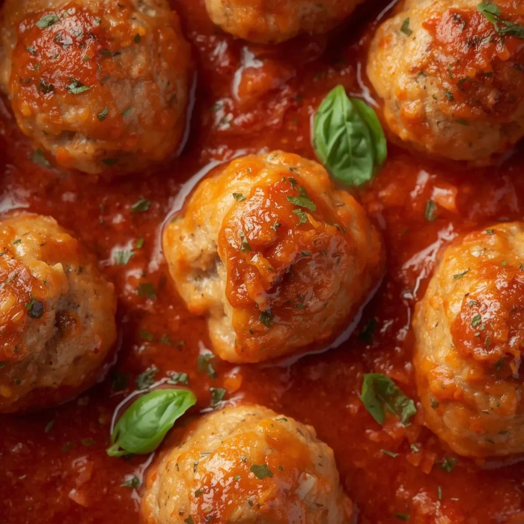 Healthy Turkey Meatballs In Marinara