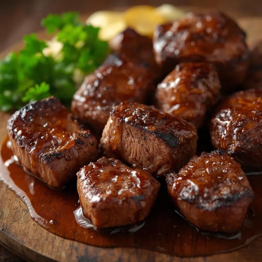 Honey Garlic Butter Steak Bites