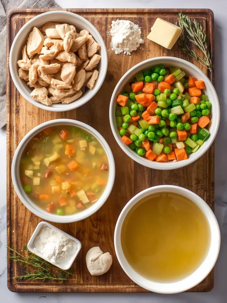 Ingredients Classic Chicken Pot Pie Casserole