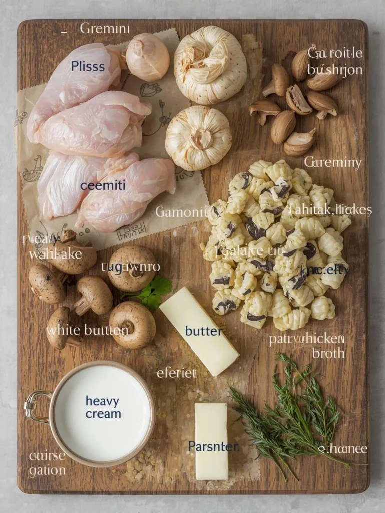 Ingredients Classic Creamy Mushroom Chicken