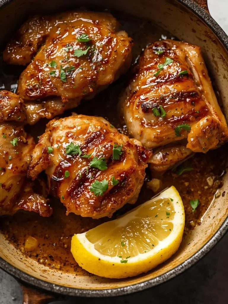 Lemon Garlic Chicken Thighs Quick Version