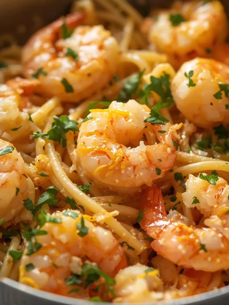 Lemon Garlic Shrimp Pasta No Cream