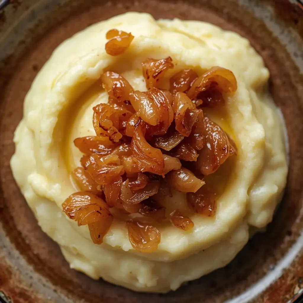 Mashed Potatoes With Caramelized Onions Sweet Savory
