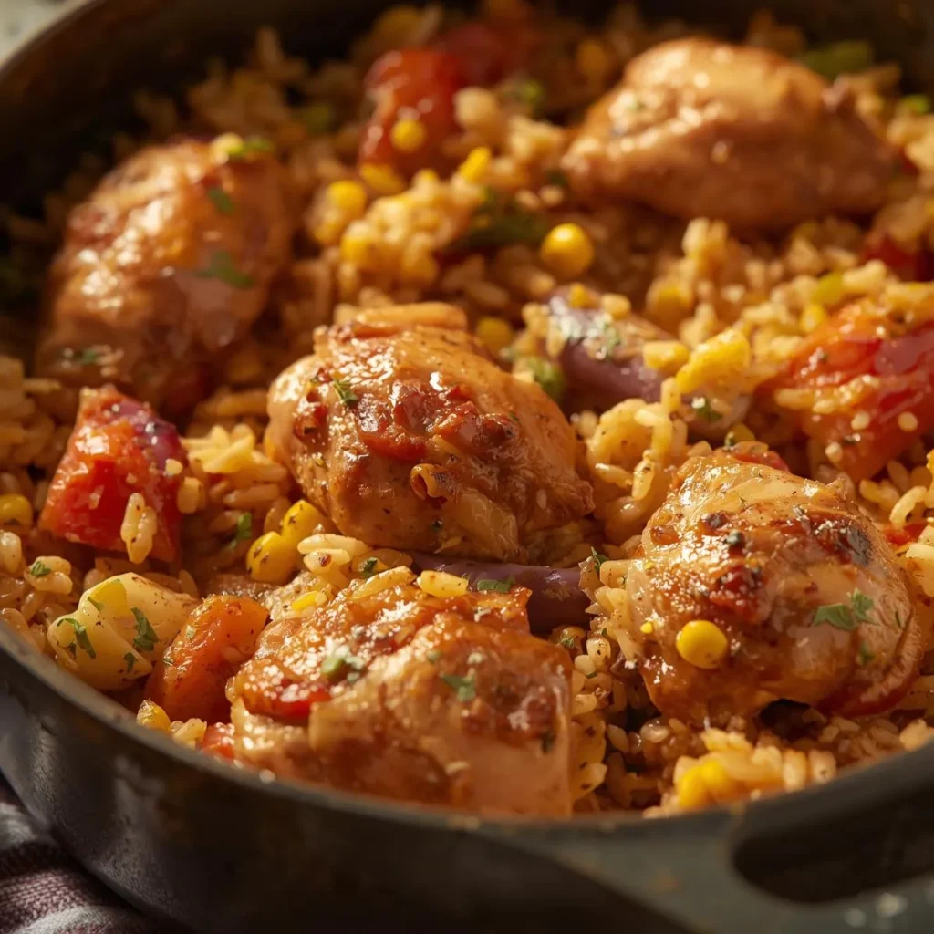 Mexican Style One Pot Chicken Rice