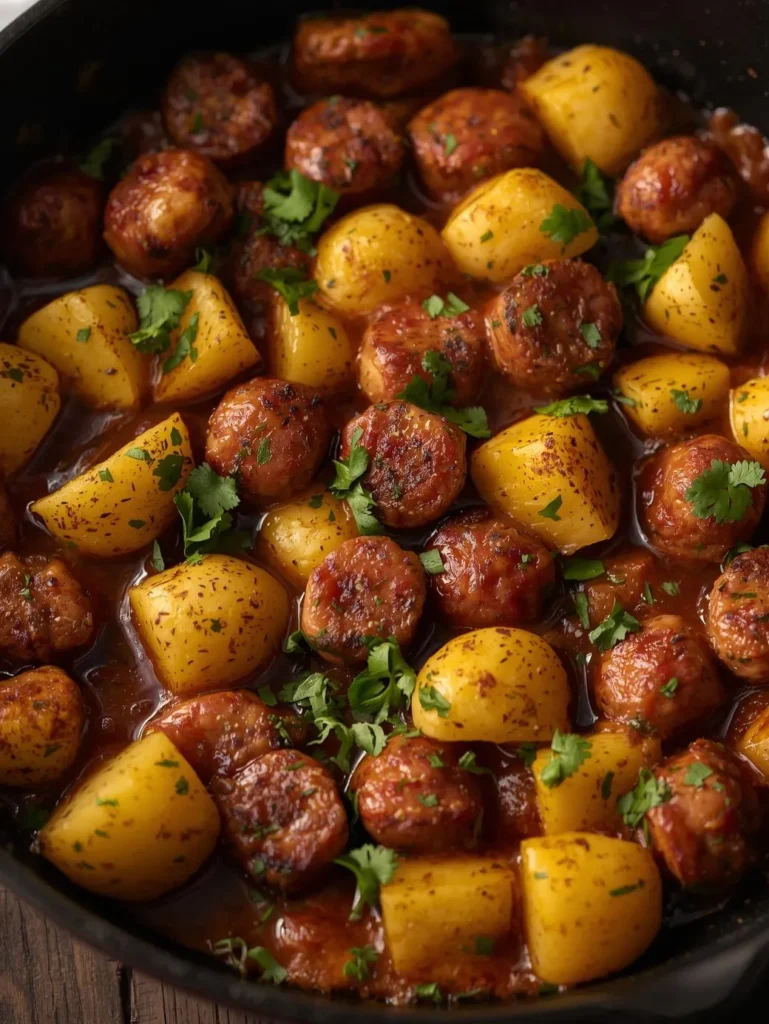 Mexican Style Sausage Potato Skillet