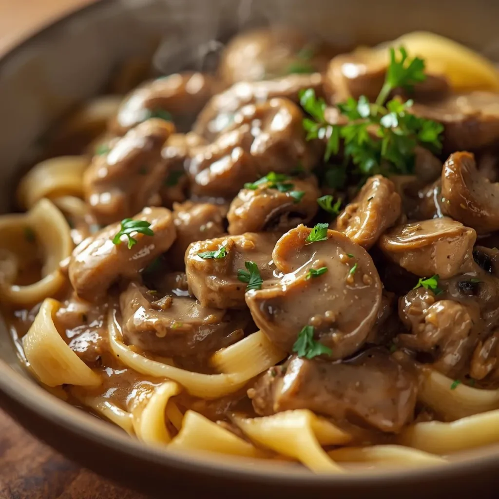 Mushroom Stroganoff Vegetarian