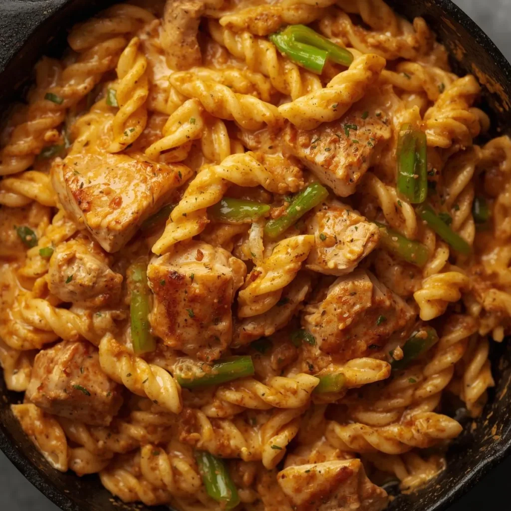 One Pot Creamy Cajun Chicken Pasta