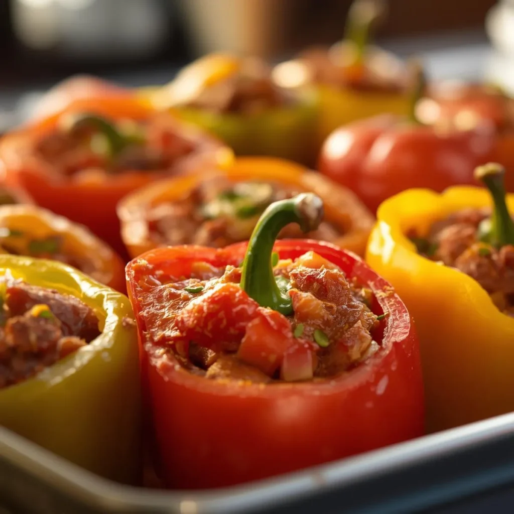 Quick Easy Stuffed Bell Peppers
