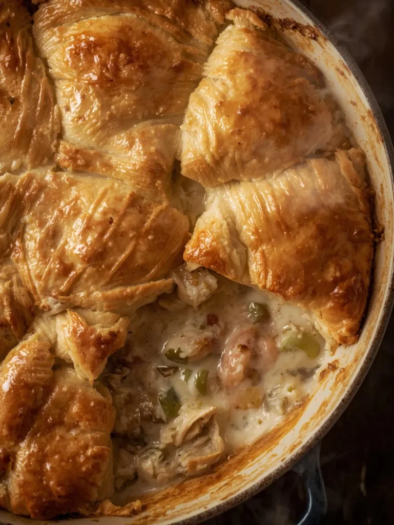 Rotisserie Chicken Pot Pie Casserole