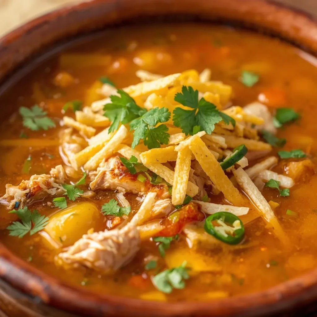 Slow Cooker Chicken Tortilla Soup