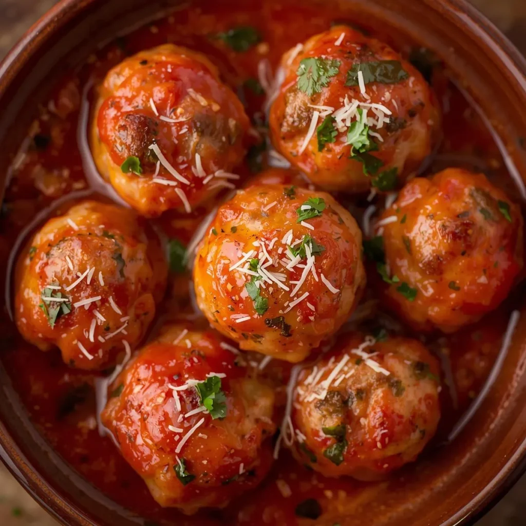 Spicy Arrabbiata Style Meatballs
