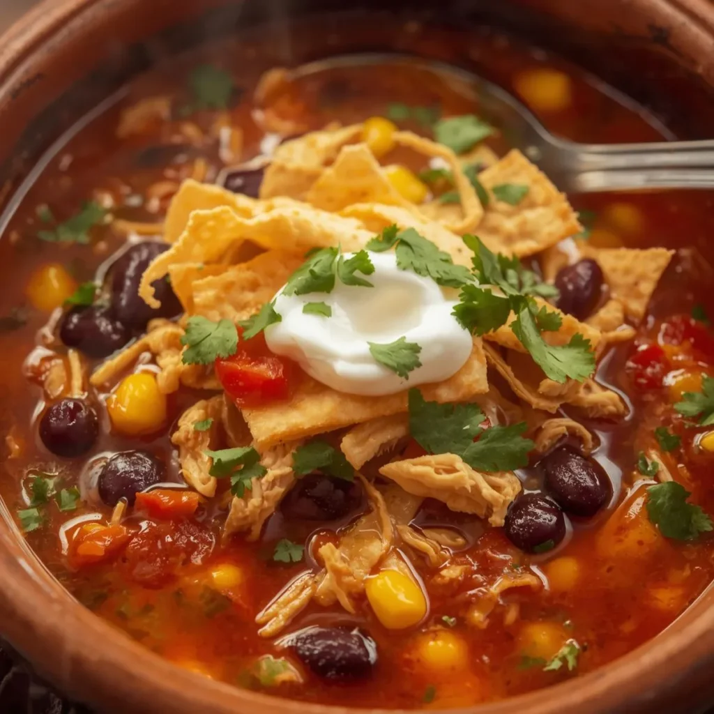 Spicy Chicken Tortilla Soup