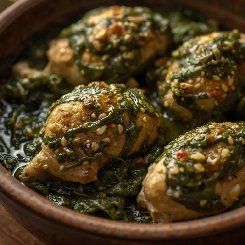 Spicy Creamy Spinach Chicken