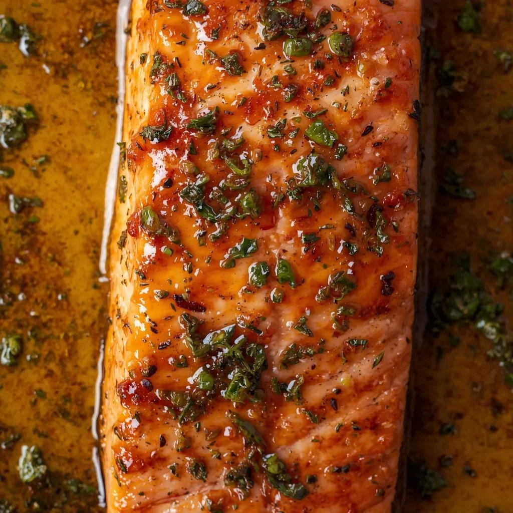 Spicy Garlic Butter Salmon