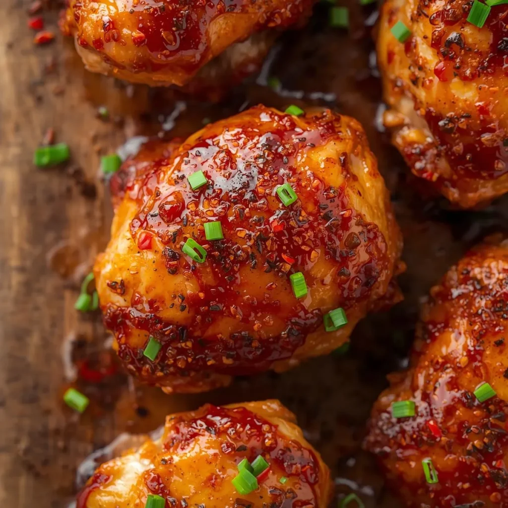 Spicy Honey Garlic Chicken Thighs