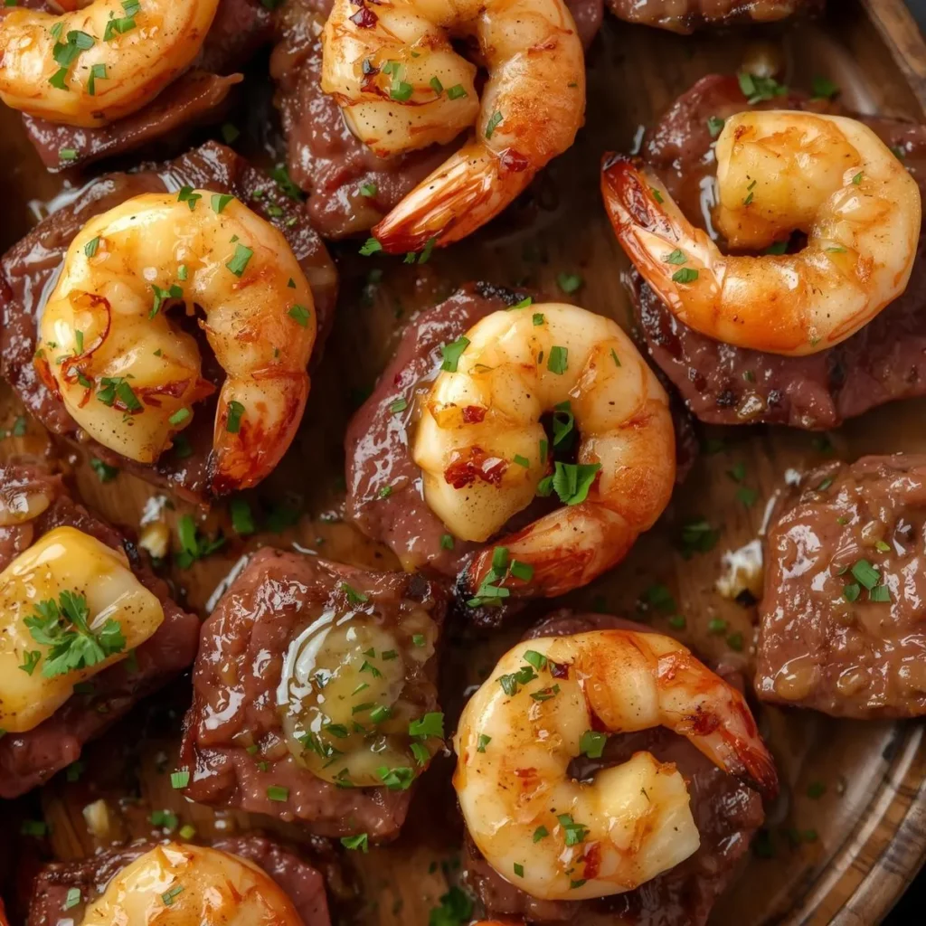 Surf Turf Garlic Butter Steak Bites