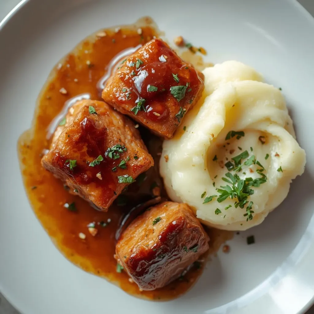 Surf Turf Steak Bites With Classic Creamy Mash