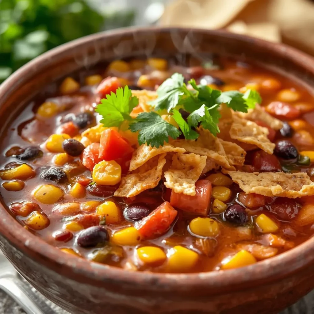 Vegetarian Tortilla Soup
