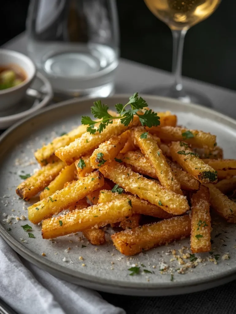 Air Fryer Crispy Parmesan Zucchini Fries Italian Style Version