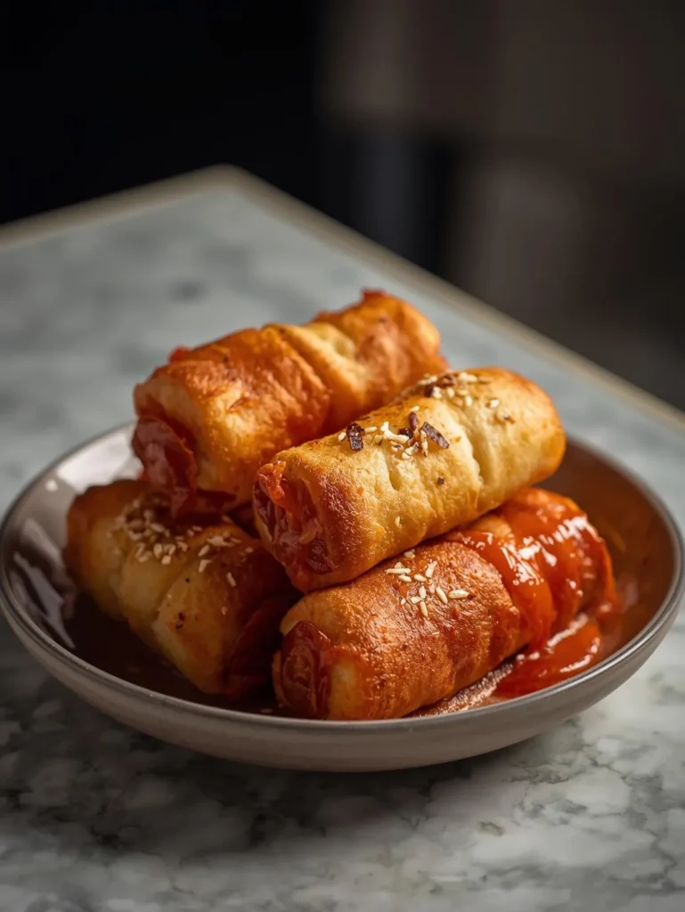 Air Fryer Pepperoni Pizza Rolls