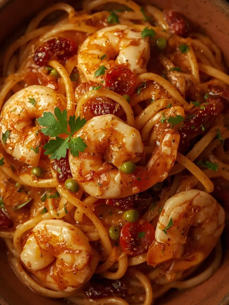 Cajun Shrimp Pasta In A Creamy Sun Dried And Green Peppercorn Sauce