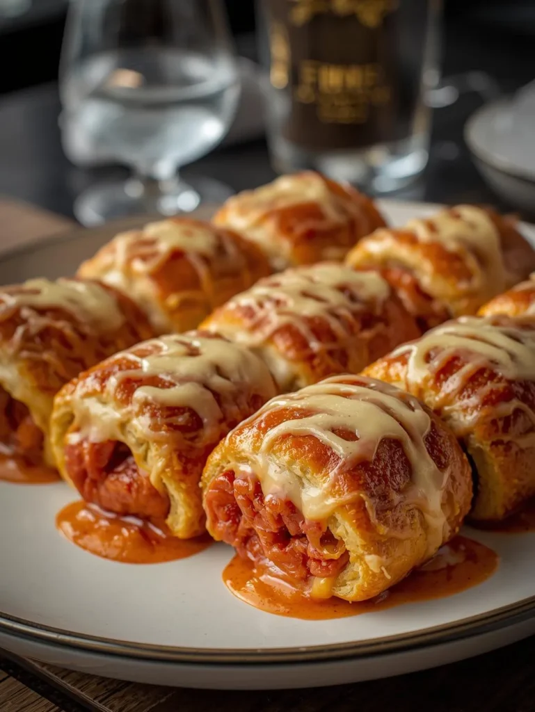 Cheesy Stuffed Pepperoni Rolls Extra Cheese