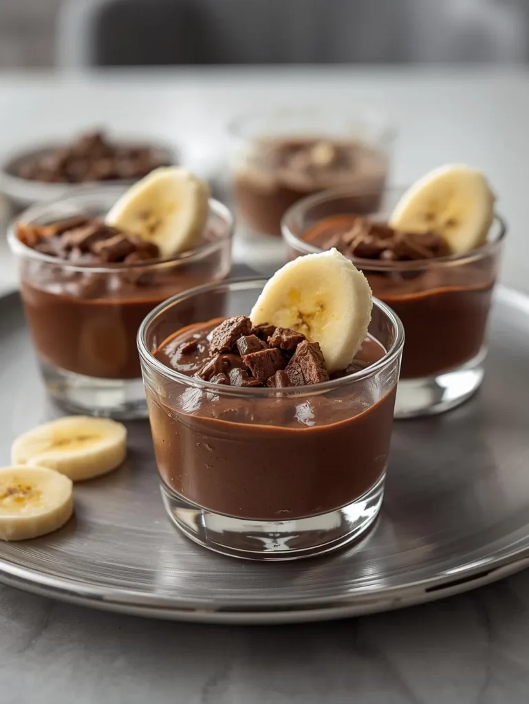 Chocolate Banana Pudding Cups