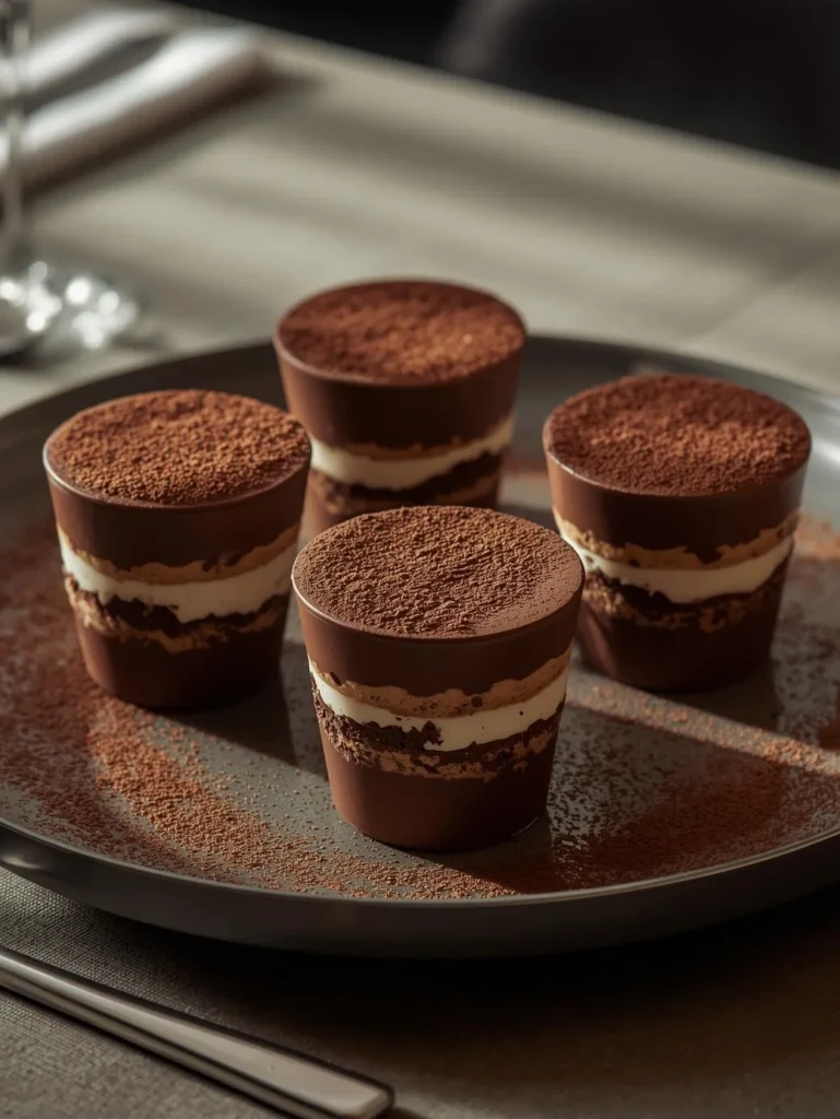 Chocolate Mini Tiramisu Cups
