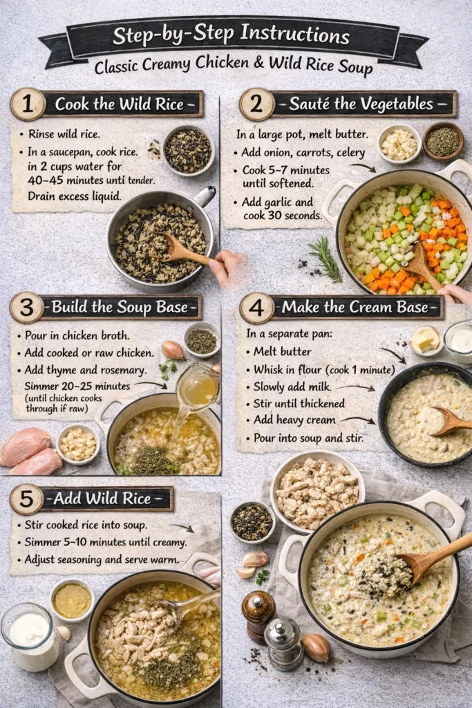 Classic Creamy Chicken And Wild Rice Soup