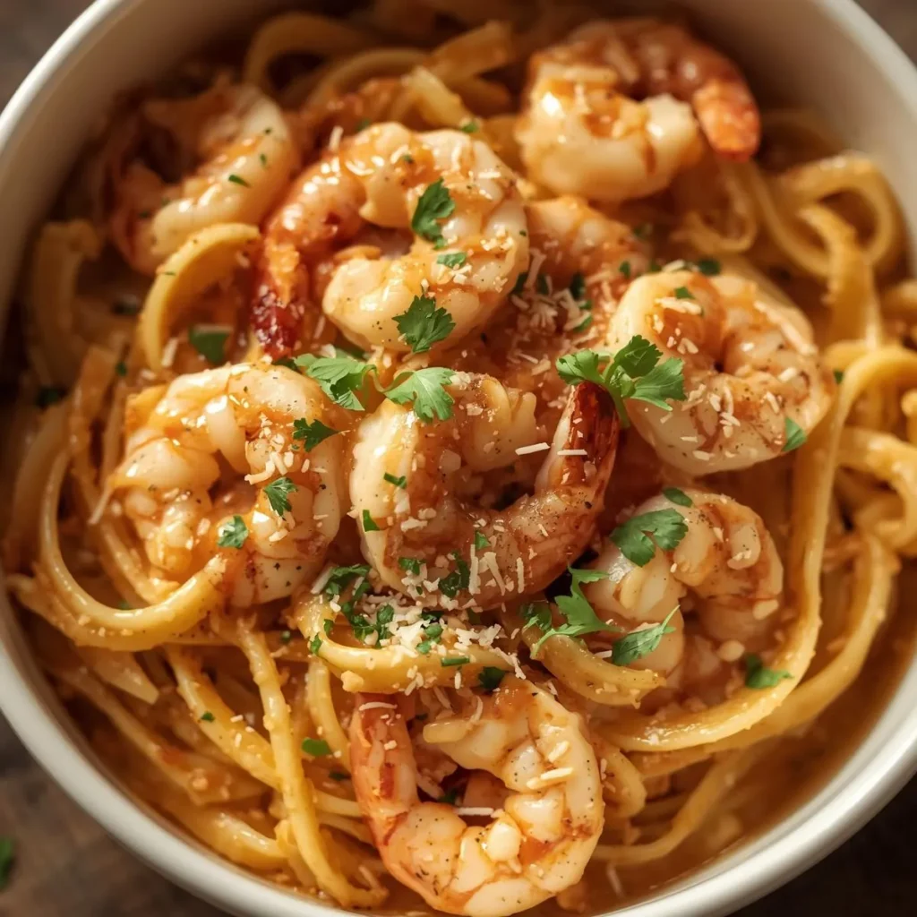 Creamy Shrimp Scampi Pasta